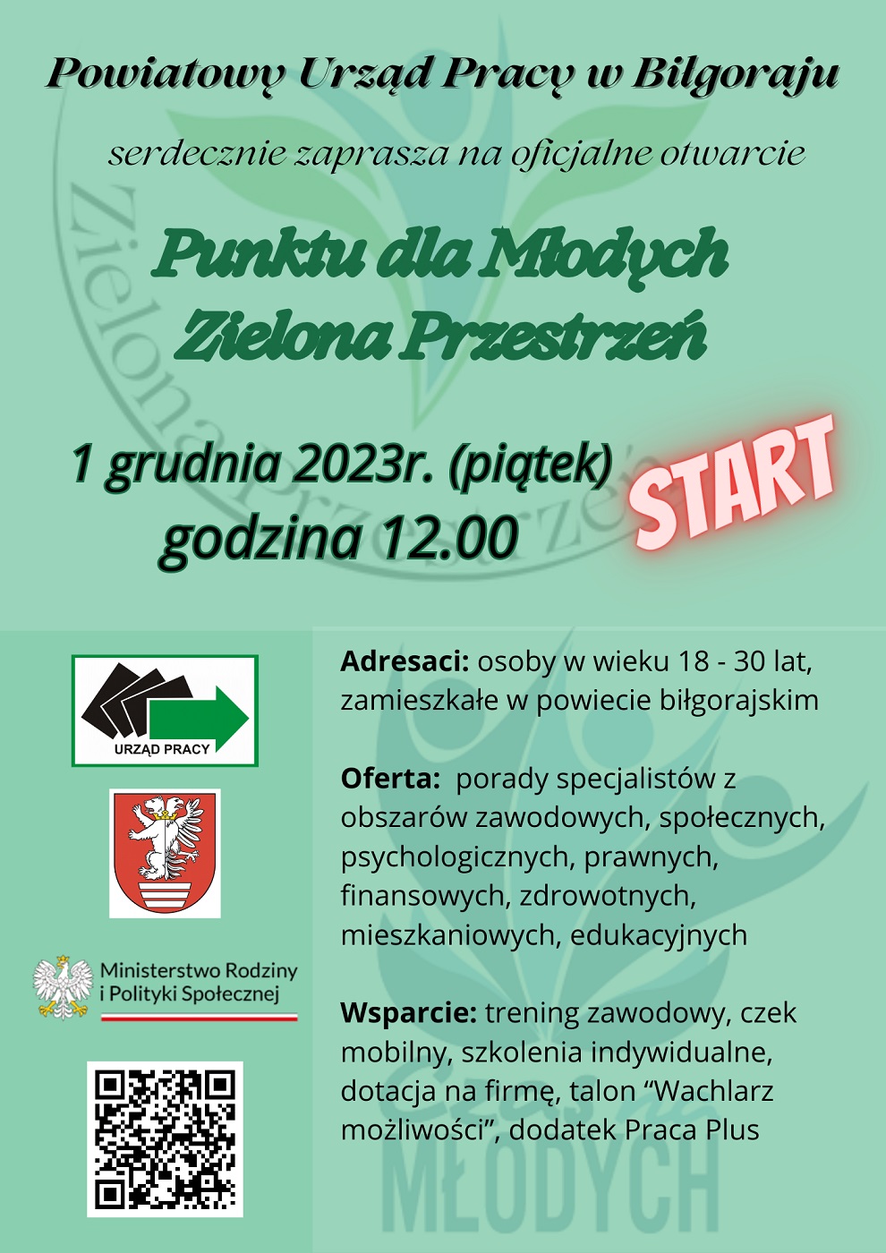 zaproszenie Punkt Zielona Przestrzeń