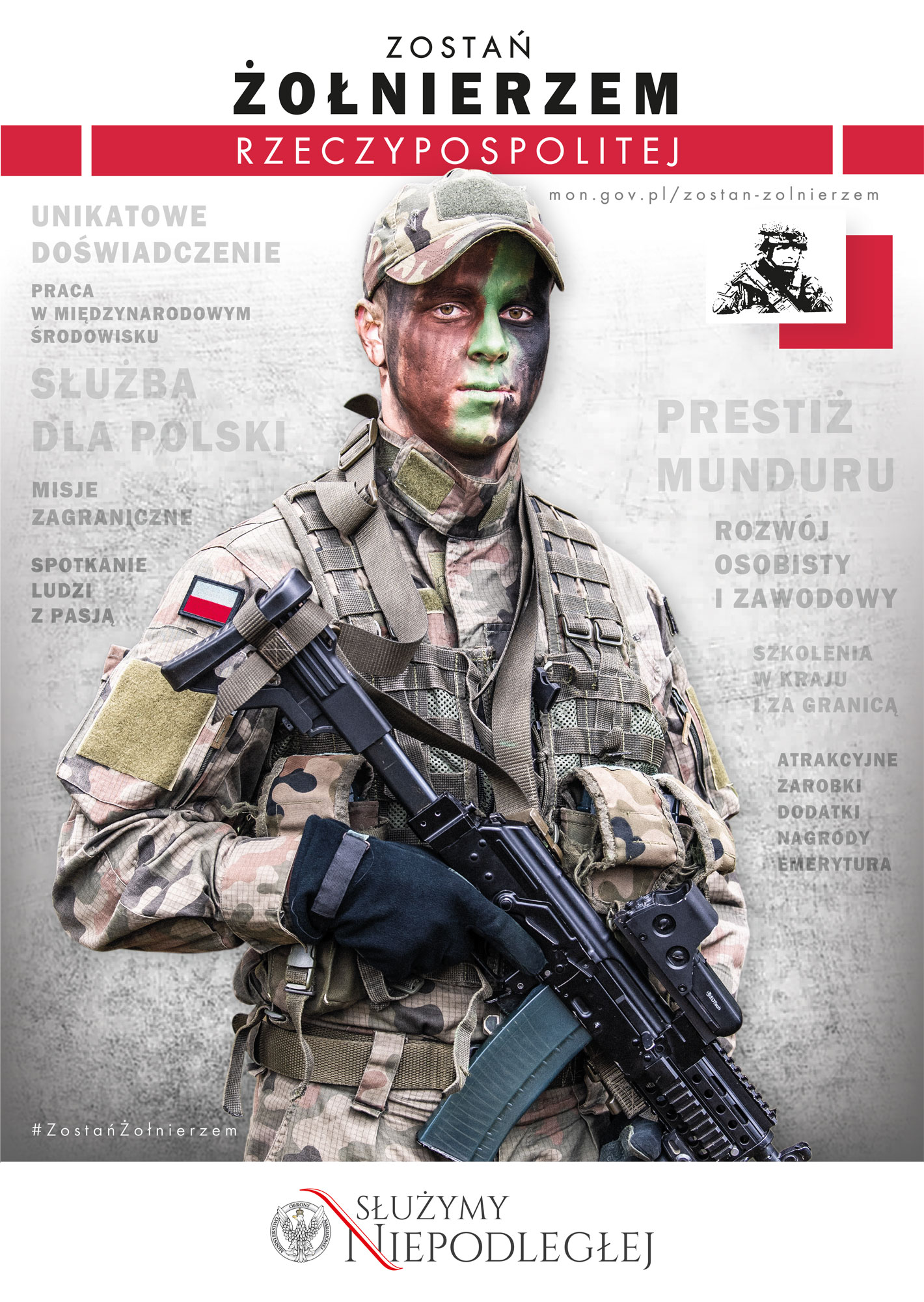 Plakat zostań żólnierzem